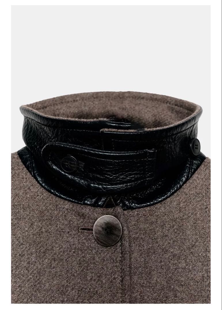 ZARA ウールケープコート コントラストカラー　XS -S