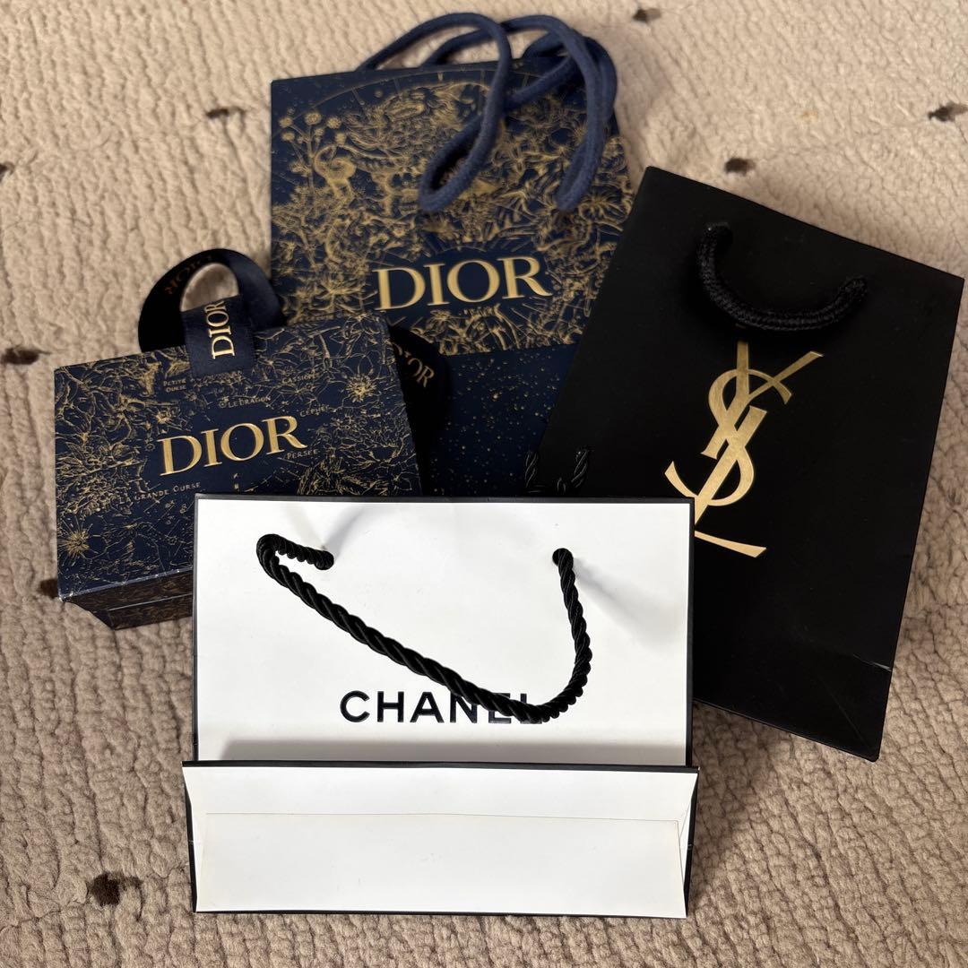 Dior、Chanel、YSL ショップ袋セット - メルカリ