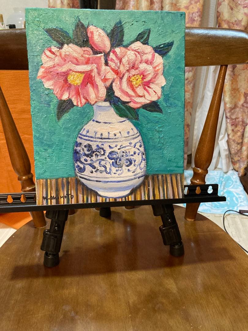 3内で楽しむ本物の絵画③】「椿」秋元清弘 F3号