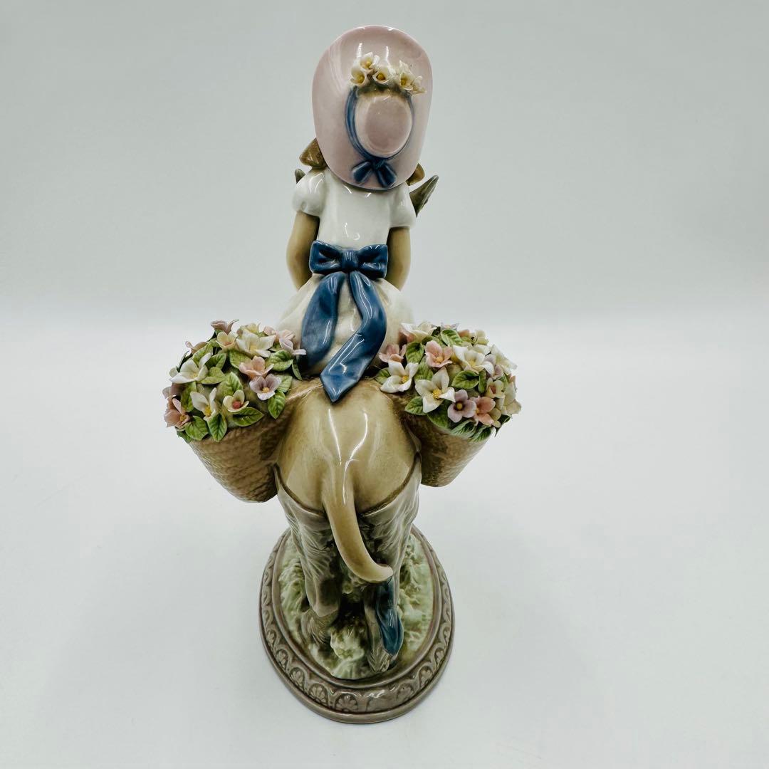 リアドロLladro フィギュリン 少女とロバ】置物 インテリア