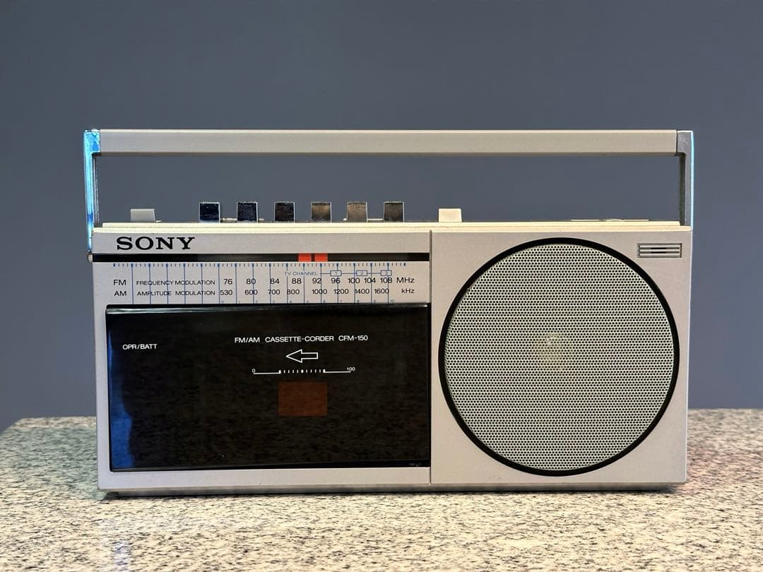 SONY CFM-150 ラジカセ 昭和レトロ - メルカリ
