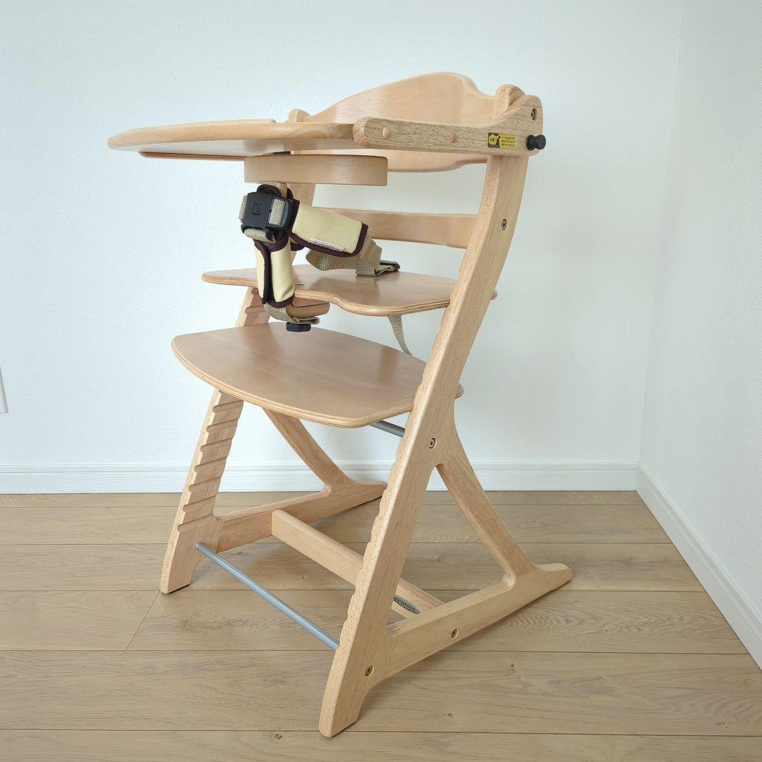 【別売りベルト付】大和屋　すくすくチェアプラス　テーブル•ガード付　ベビーチェア 大和屋 【yamatoya認定店】すくすくチェアGL テーブル＆ガード付 木製