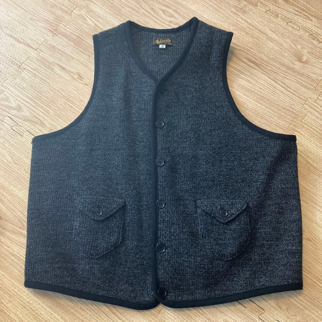 At Last & Co ウールベスト 46サイズ ダークグレー At Last & Co ウールベスト 46サイズ ダークグレー - メルカリ