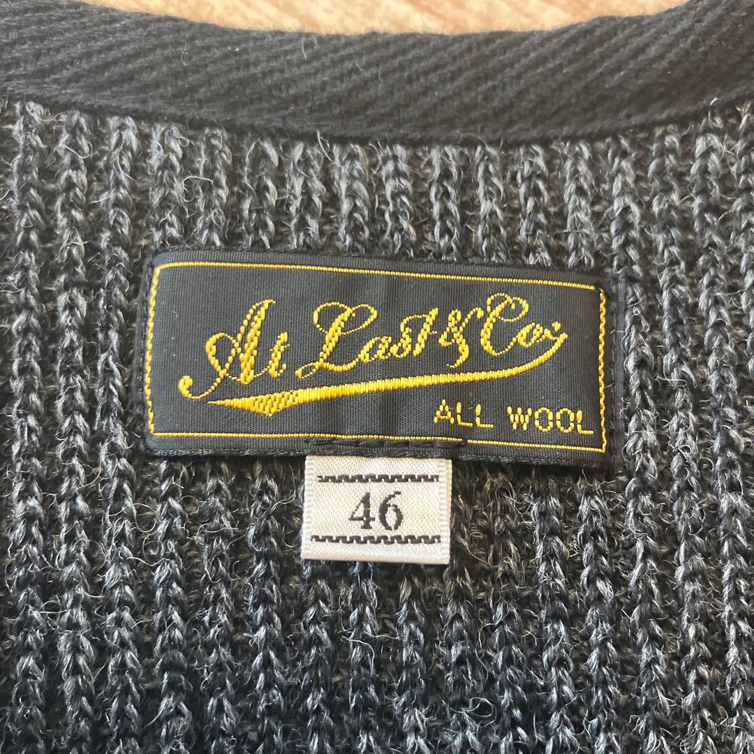 At Last & Co ウールベスト 46サイズ ダークグレー - メルカリ