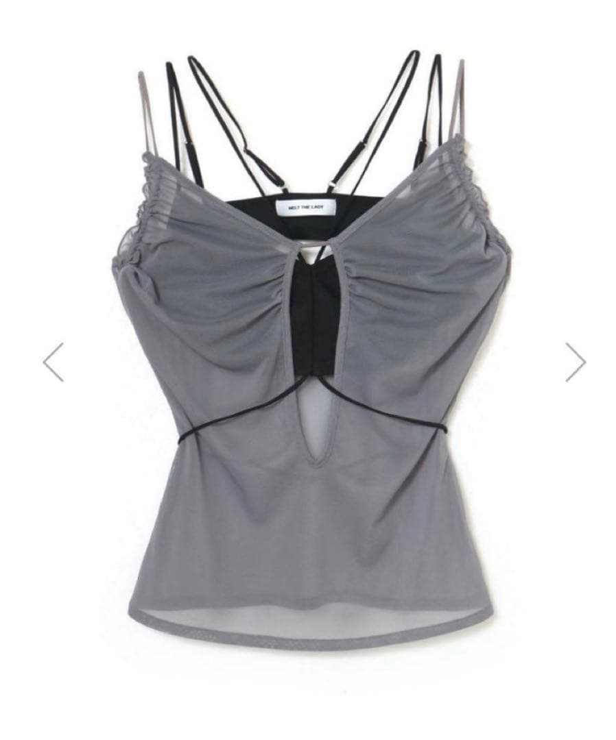 トップス melt the lady sheer cover camisole Sunday Sheer Silk Camisole – SANS FAFF