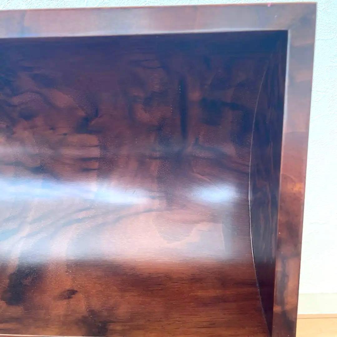 ディスク22枚付き リュージュオルゴール ドーム型クルミ象嵌箱ディスク