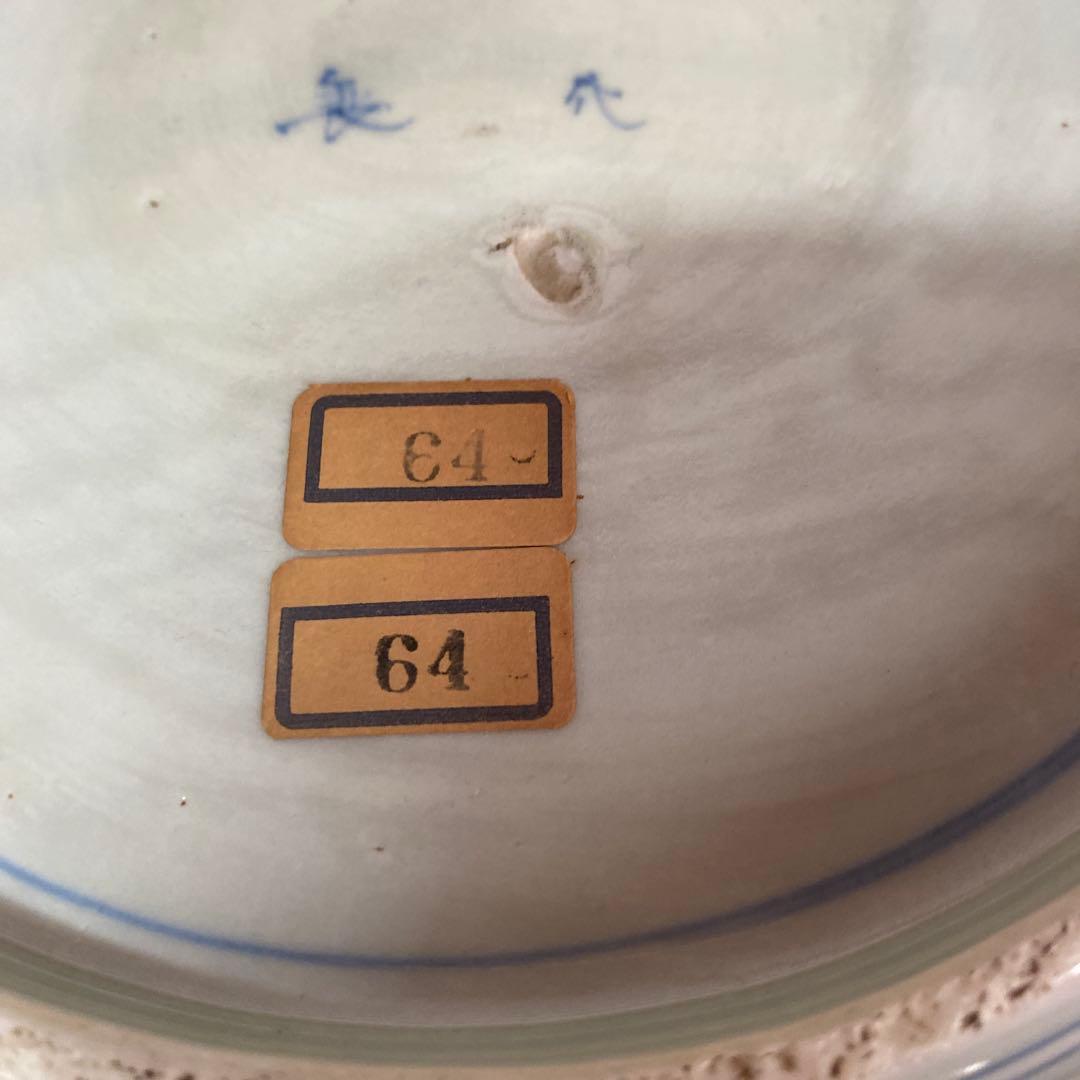 古伊万里江戸後期染付鷹狩り図大皿 - メルカリ