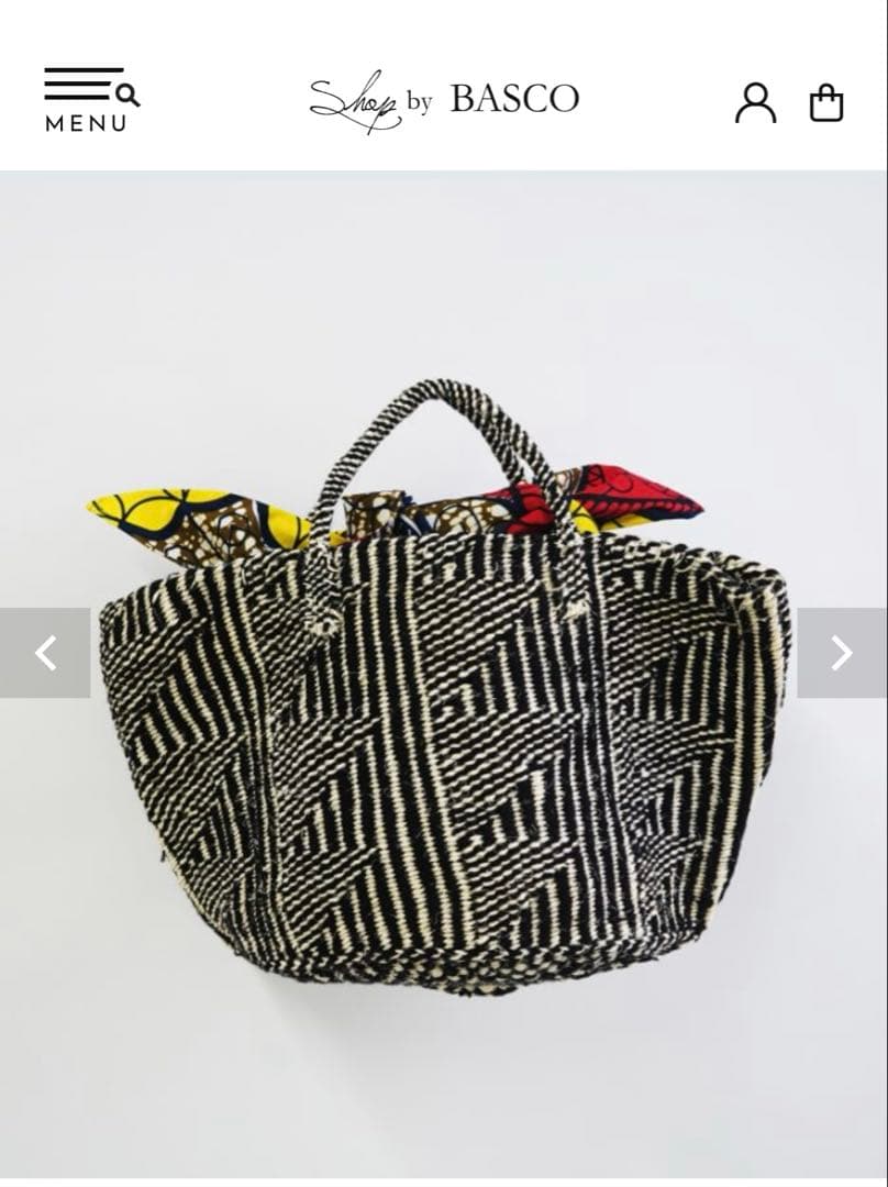 BASCO かごバッグ スカーフ付き クーコ COOCO スカーフ巻カゴバッグ （ネイビー） -レディースシューズ