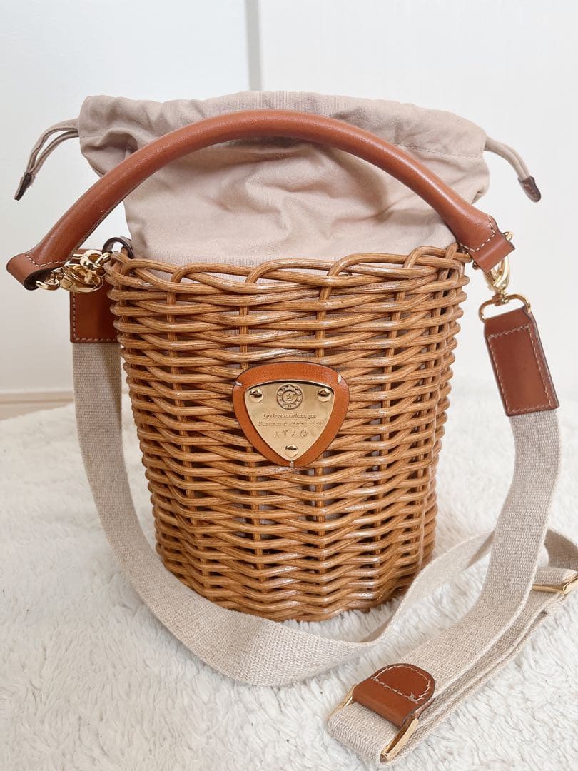 ATAO アタオ　かごバッグ　ファー付き 長財布すっぽり】一生モノ！ATAOのかごバッグ最強説！ - P(パンプキン