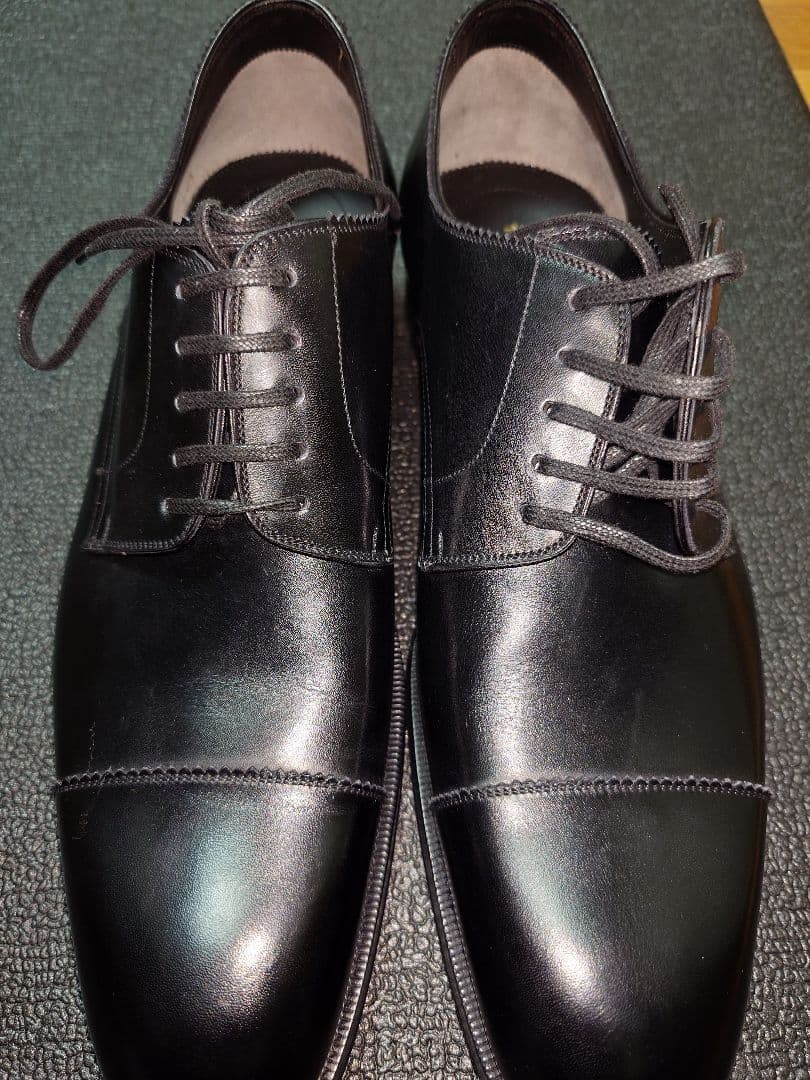 【美品】新品未使用 TOM FORD US11 黒 付属品完備　メンズ　革靴 ルミニーオ ビジネスシューズ メンズ 本革 プレーントゥ 防水 革靴