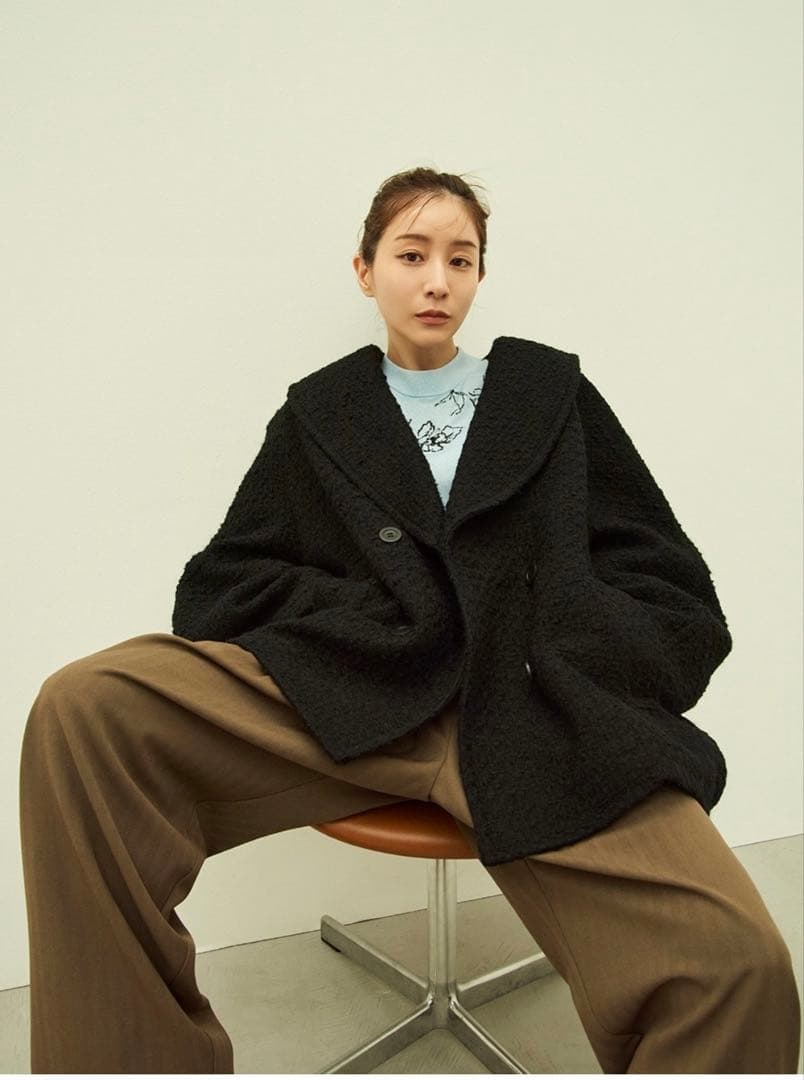 nb付き MINAMI TANAKA×CLANE OVER TWEED COAT - メルカリ