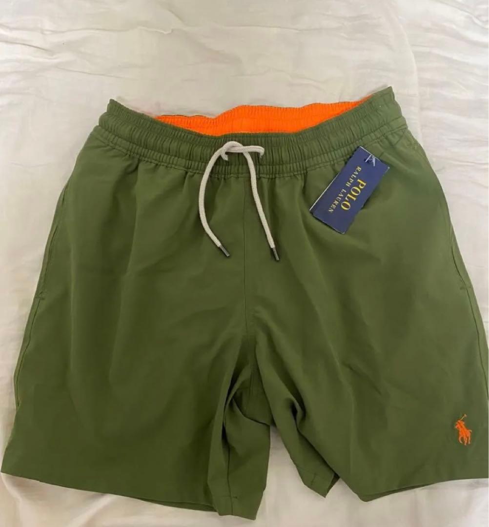 ポロラルフローレン　水着 グリーン S（ウエスト80） POLO RALPH LAUREN（ポロ・ラルフローレン） 【ボーナスストア 誰でも+