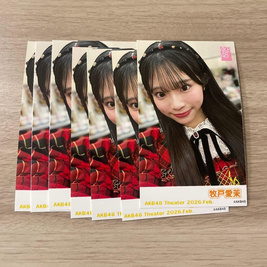 AKB48劇場 ガラポン チェキ風生写真 牧戸愛茉 - メルカリ