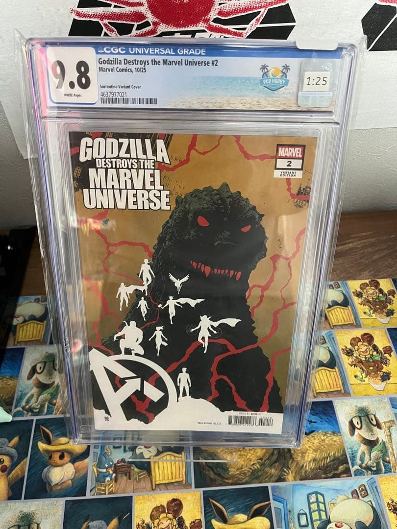 特撮 Godzilla Destroys the Marvel Universe #2 Godzilla Destroys The Marvel Universe #2 Cover B Variant Jeff