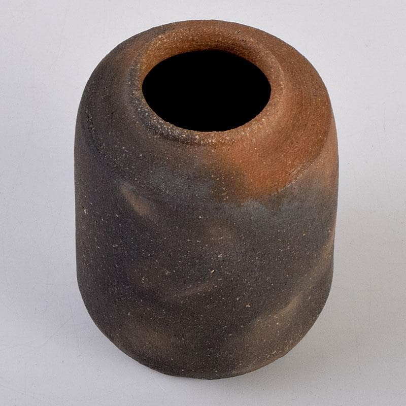 茶道具 唐津焼 四代 中野陶痴造 焼締茶入 仕覆付 共箱 V 8892 - メルカリ