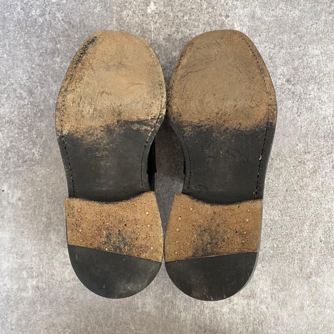 PRADA プラダ　ペニーローファー　レザー　ブラック　アーカイブ　24.5cm