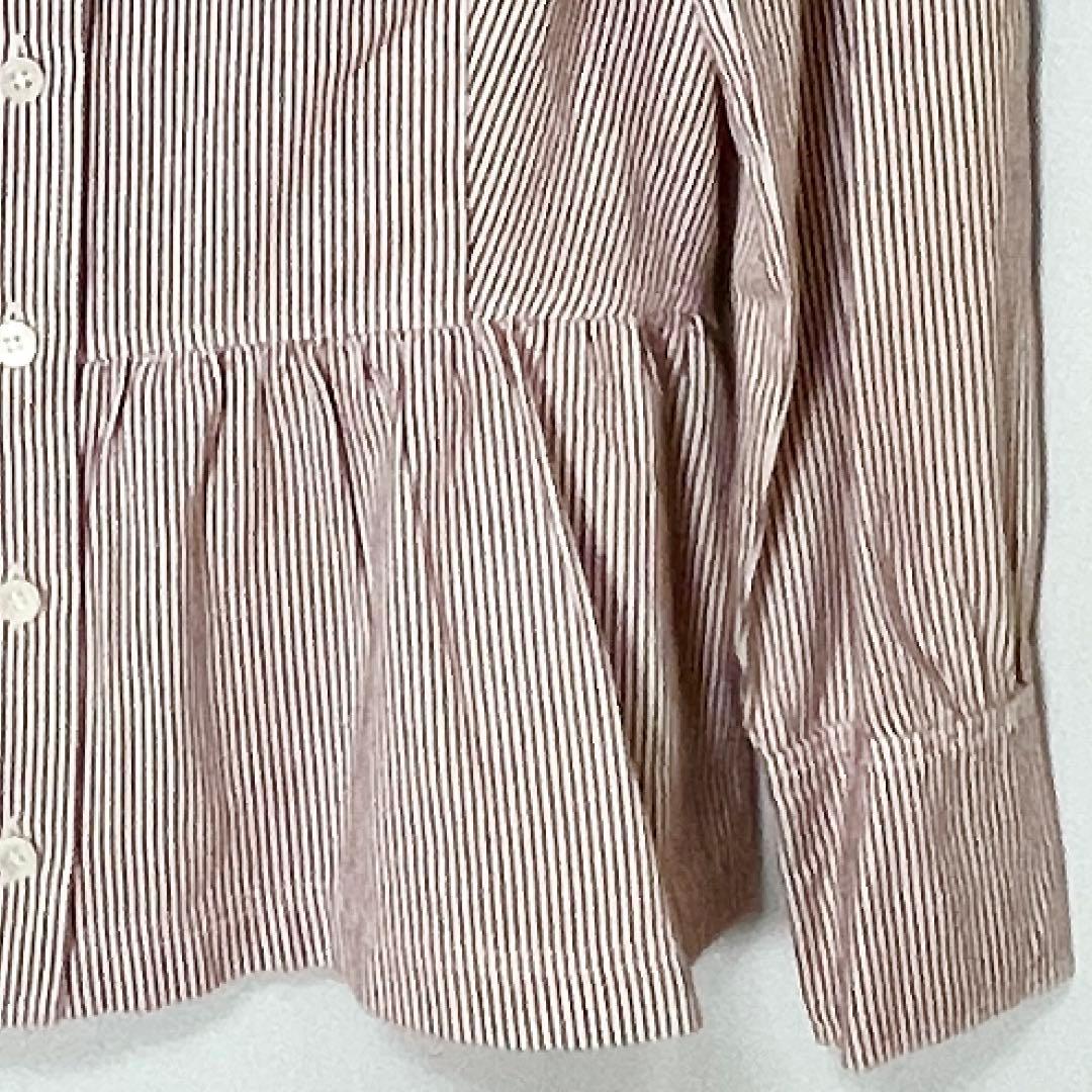 ミュウミュウ Q9 ストライプ フリルシャツ 長袖 イタリア製 40 - メルカリ