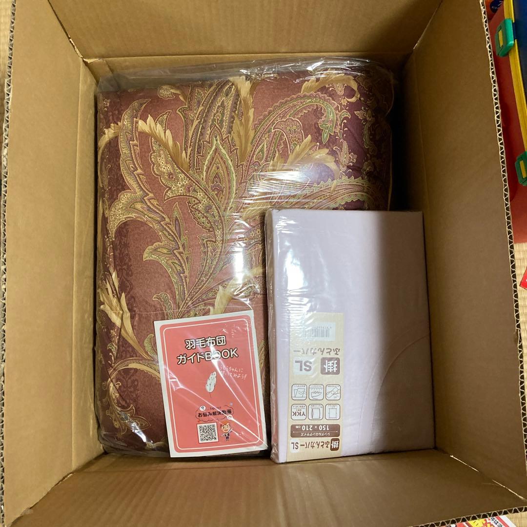 花柄羽毛掛け布団 150×210cm カバー、ガイドBOOK付き Amazon｜BUKAROOM 布団カバー 花柄 掛け布団 寝具 おしゃれ ダブル