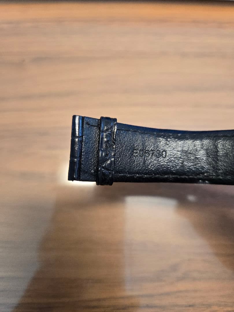 IWC 純正 ポルトギーゼ 黒レザーベルト 箱付き Dバックル用 20mmの通販