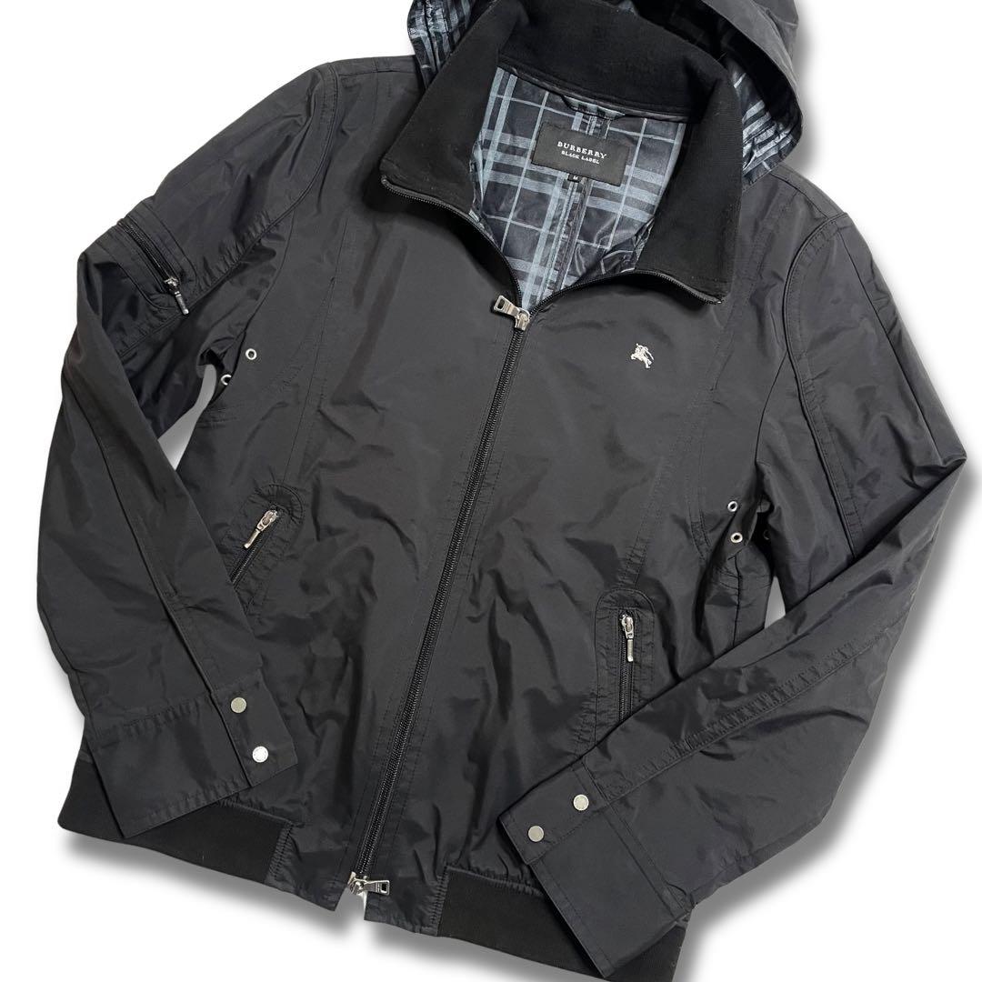 美品✨バーバリーブラックレーベル ナイロンジャケット 2way ノバ