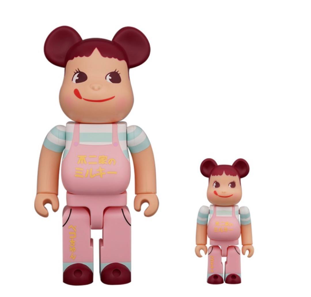 BE＠RBRICK ファミリータウンペコちゃん 100％＆400％ 新品未使用 不二家のペコちゃんBE@RBRICKの新作が、100％＆400％の2サイズセットと
