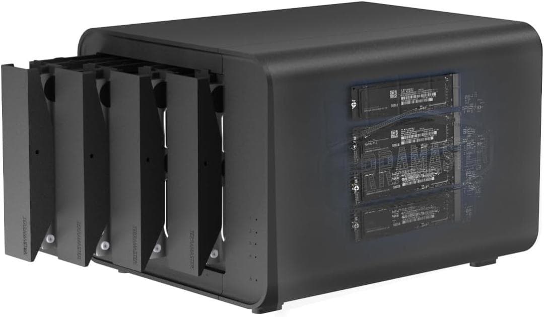 【開封済　未使用品】TERRAMASTER テラマスター D8 Hybrid Amazon.com: TERRAMASTER D8 Hybrid HDD NVMe Enclosure USB 3.2 Gen 2