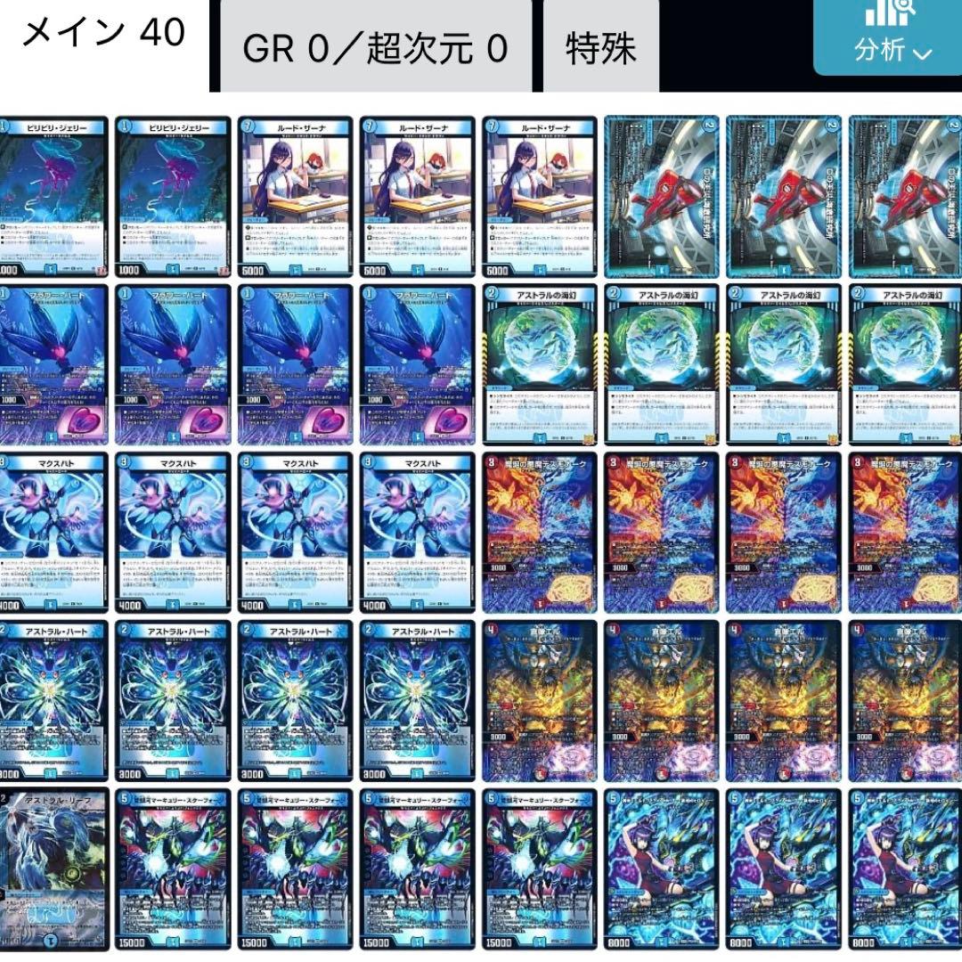 アグロ型青単サイバー デッキ 青単アグロサイバー デッキ - メルカリ