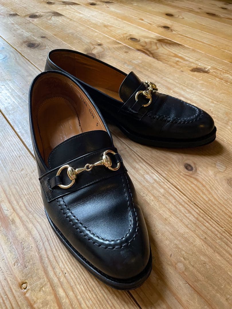 【値下げ】Jalan Sriwijaya ビットローファー UK5 Jalan Sriwijaya | ジャランスリウァヤ LaLa Begin別注 ネイビービット