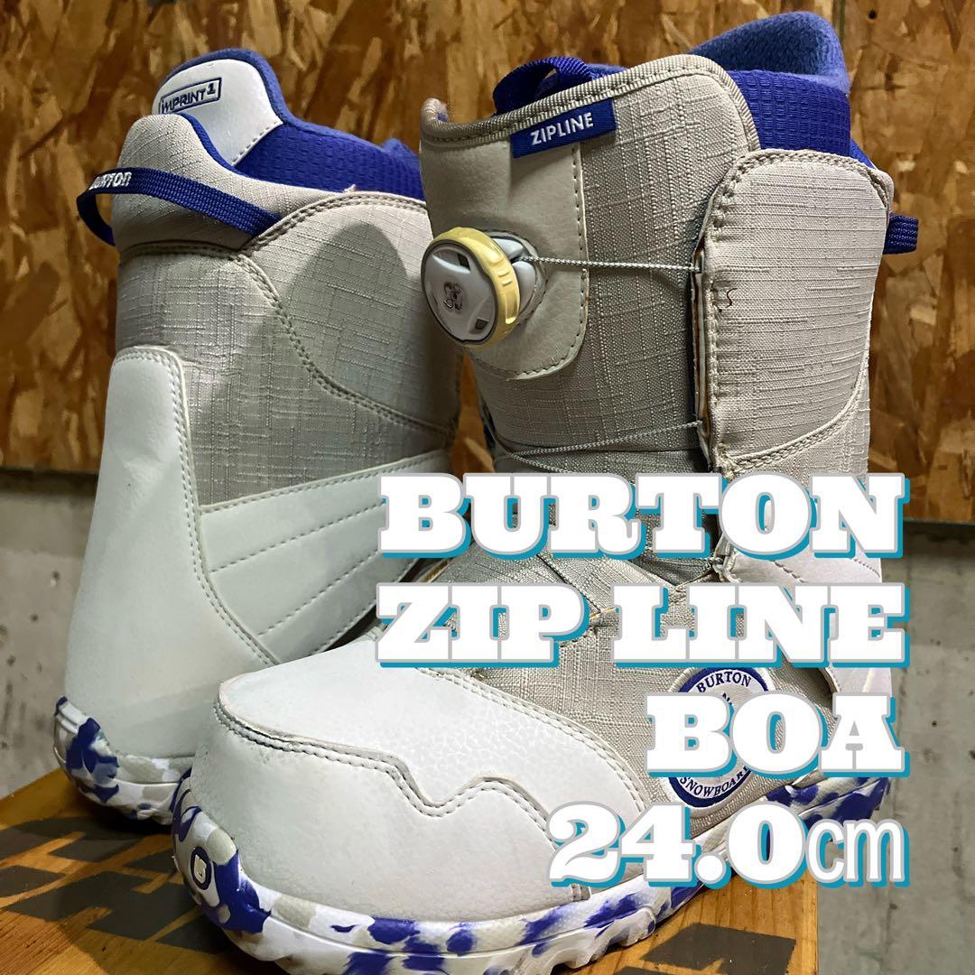 Burton ZIP LINE BOA 24.0㎝ Burton Zipline BOA Snowboard Boots (Kids') - 2024 WINTER - Peter