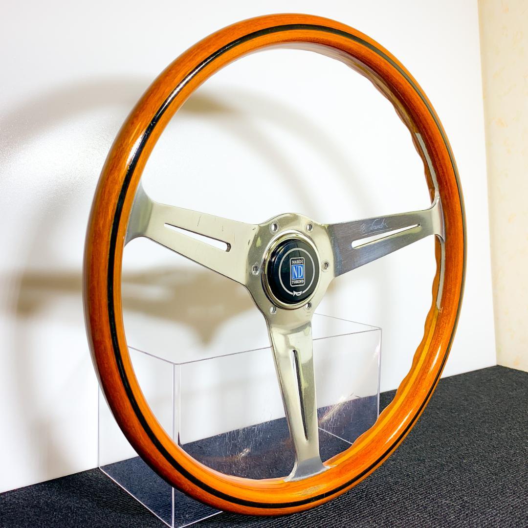 ナルディ クラシック ウッドステアリング 36.5φ ポリッシュスポーク