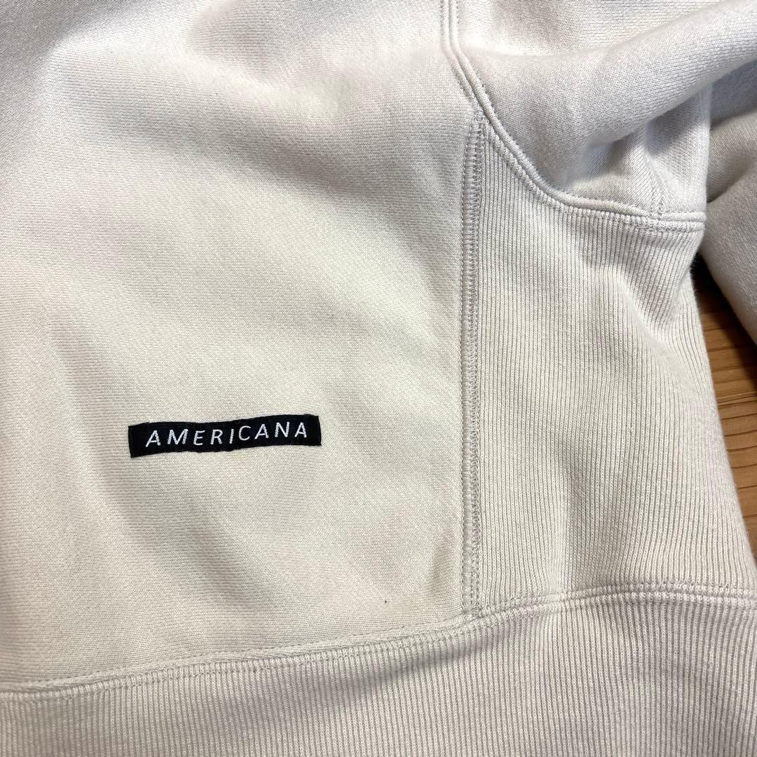 Americana アメリカーナ 別注カレッジ風口ゴ前後2WAYスウェット - メルカリ