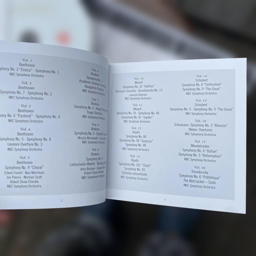 【特価】トスカニーニ RCA録音CD 全集　84CD+冊子　 [DVD欠品］