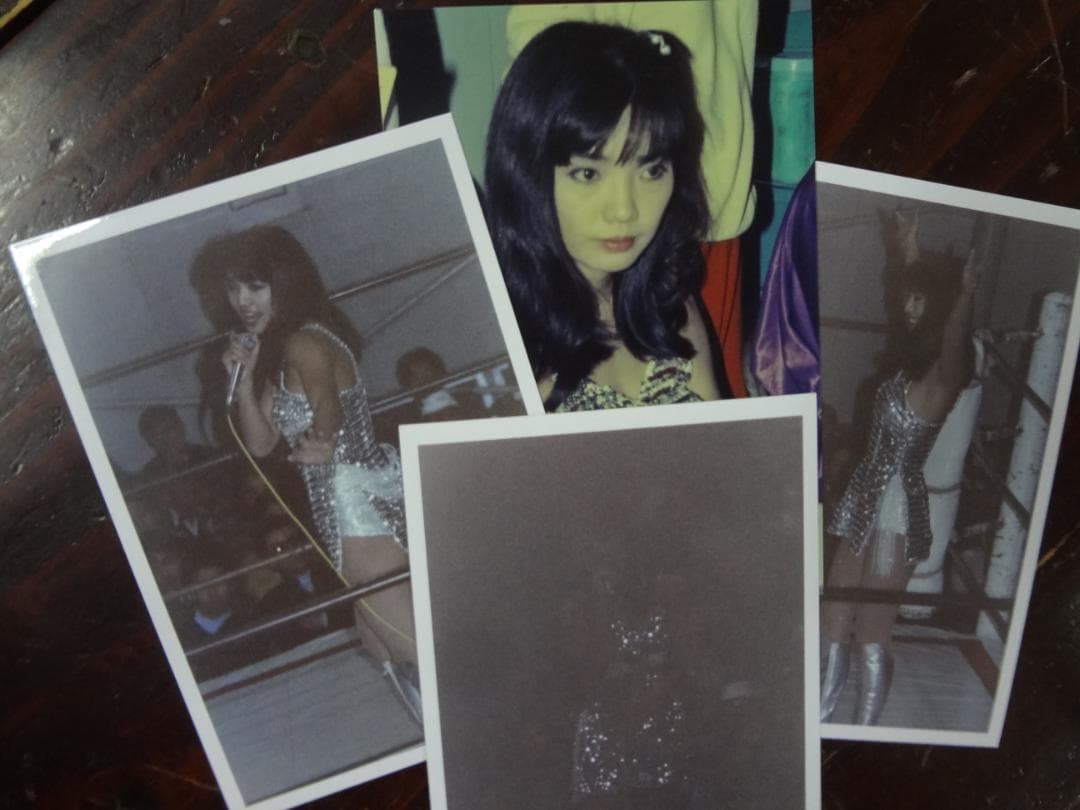 ミミ萩原○全日本女子プロレス 直筆サイン色紙・生写真セット○ラスト