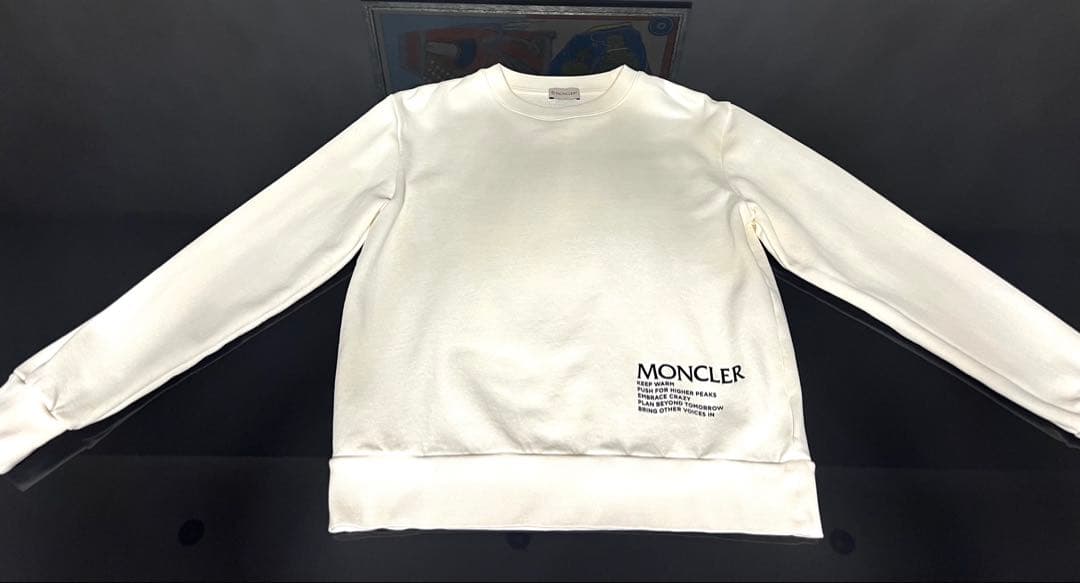 MONCLER モンクレール スウェットプリント クルーネック スウェットシャツ MONCLER】プリントモチーフスウェットシャツ (MONCLER/スウェット