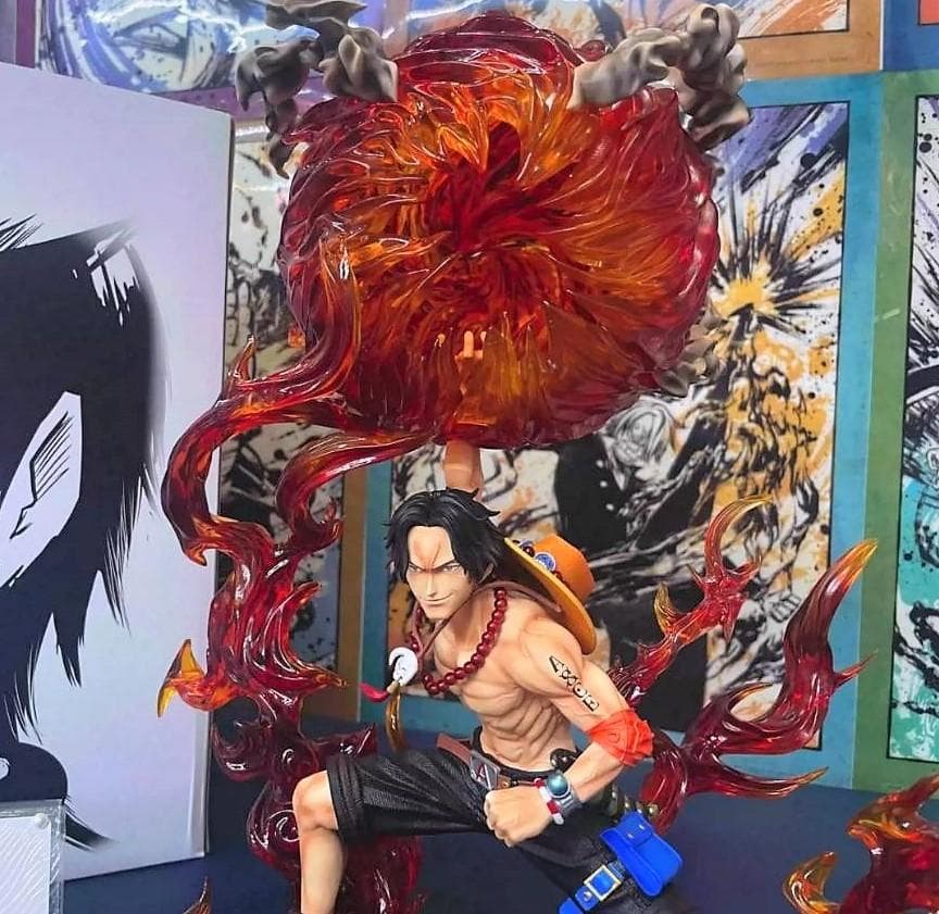 ワンピース 火拳のエース「炎帝」 フィギュア ガレージキット 1/8