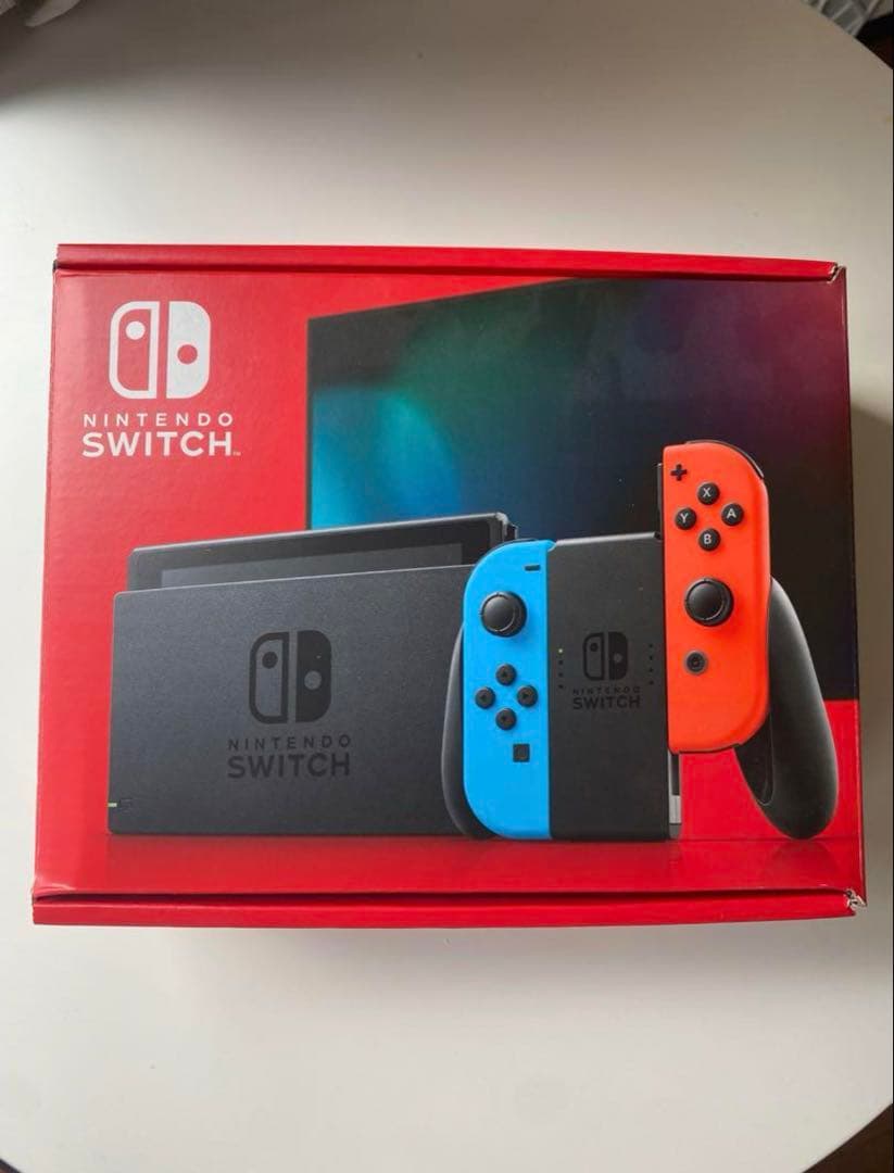 【お買い得セット】Nintendo Switch ネオンブルー/ネオンレッド 任天堂 HADSKABAH Nintendo Switch本体 Joy-Con(L)ネオンブルー/(R