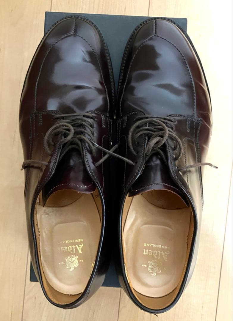 使用数回】オールデン バーガンディコードバン 54321 9ハーフD - メルカリ