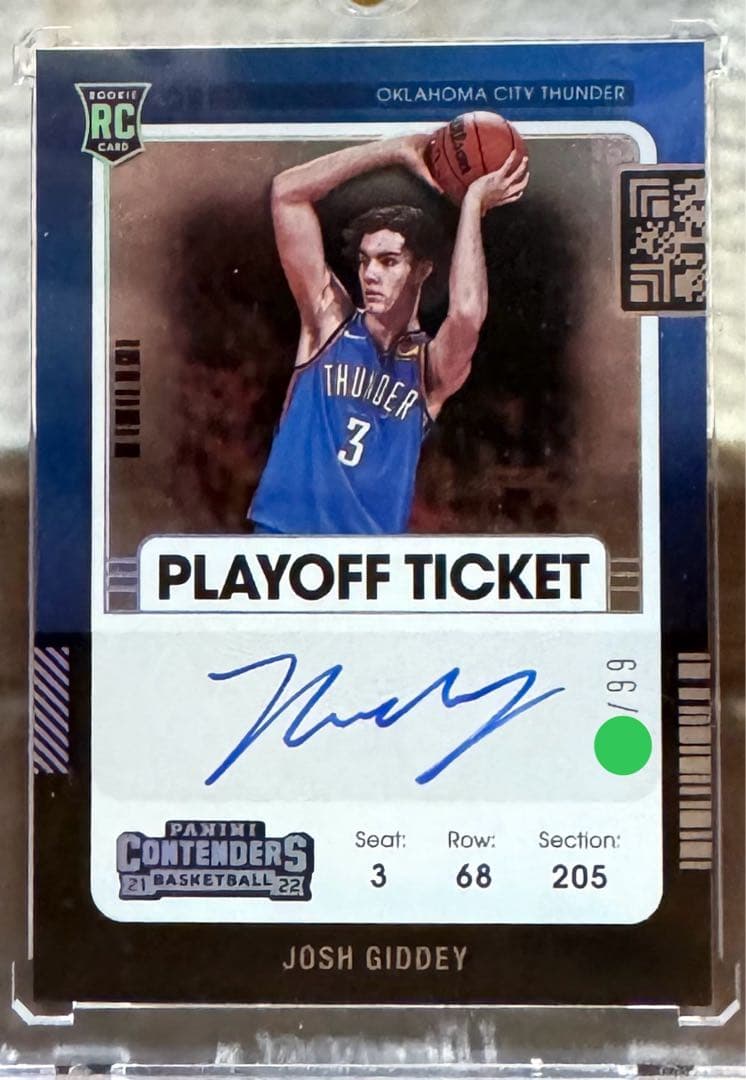 Josh Giddey RC auto /99シリ Josh Giddey RC auto /99シリ Josh Giddey RC auto /99シリ