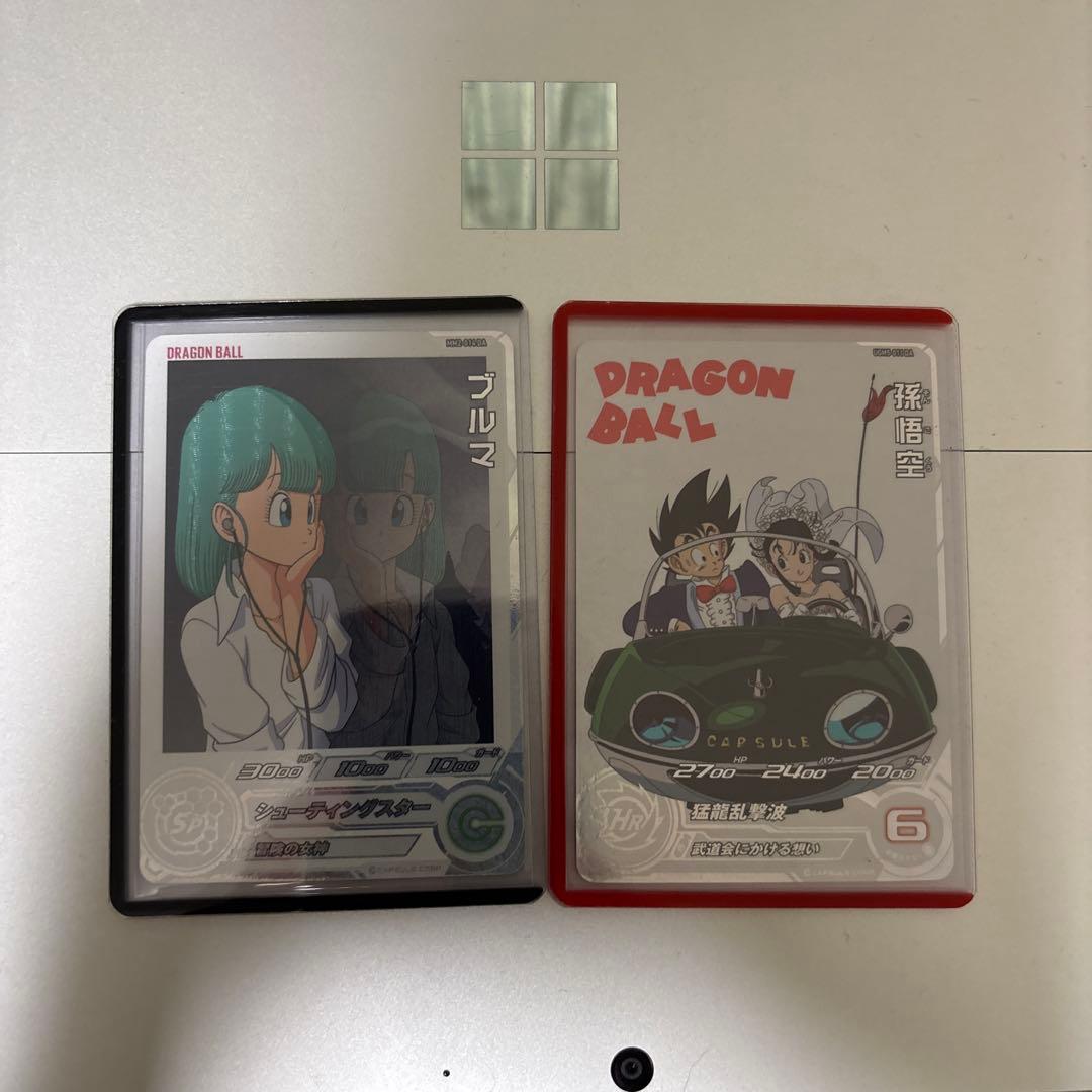 ドラゴンボールヒーローズ　mm2-014da ugm5-011da 2点セット スーパードラゴンボールヒーローズ MM2-014 DA パラレル SR ブルマ