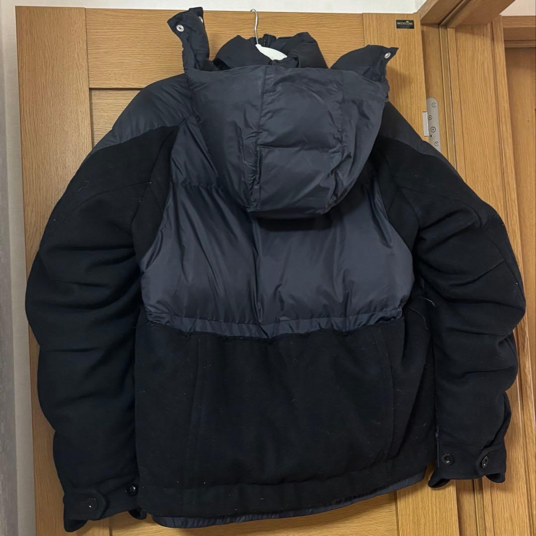 NIKE × sacai ダウンジャケット ブラック xs - メルカリ