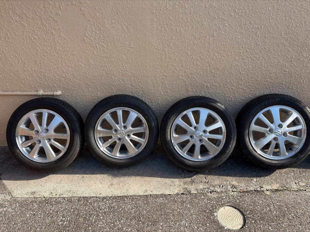 送料込・新車外し】②エブリイワゴン da17w 純正タイヤ - メルカリ