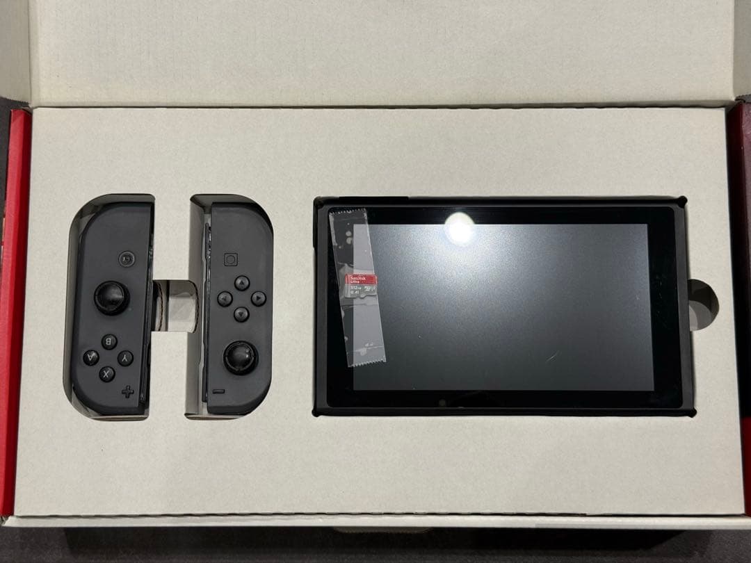 NintendoSwitch 箱付き 付属品完備 512GB SDカード付 - メルカリ