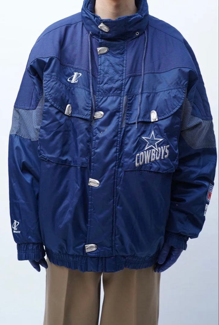 90's NFL ダラス・カウボーイズ ナイロン ジャケット MANHOLE - メルカリ