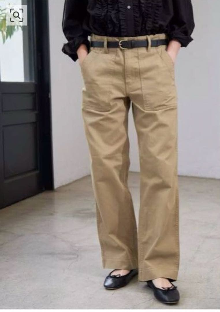 Spick and span ルーズベイカーパンツ　ベージュ40 新色有り / 追加》ルーズベイカーパンツ（カーゴパンツ）｜Spick and