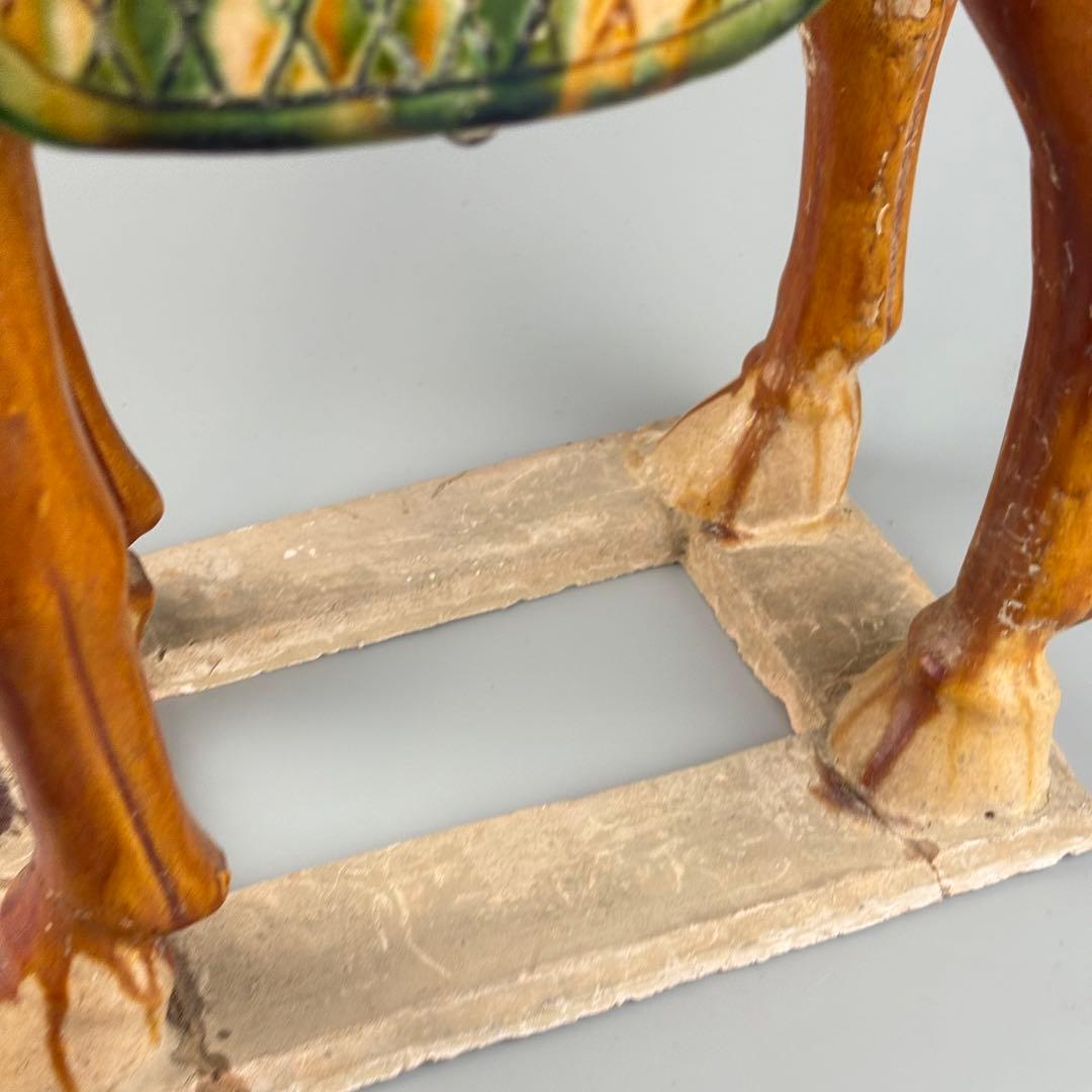 中国 馬 土器 彩陶 三彩 - メルカリ