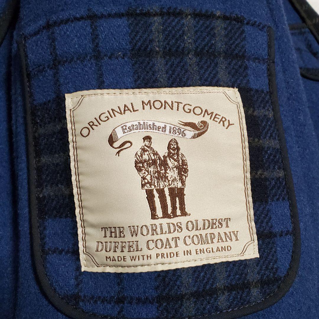 MONTGOMERY ネイビーブルー ダッフルコート チェック 42 しお様 - メルカリ