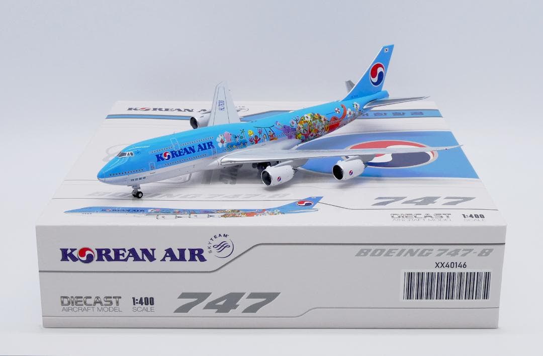 大韓航空 747-8i HL7630 1/400 SQ Wings Korean Air Boeing 747-8 HL7630 Childrens Painting L2052