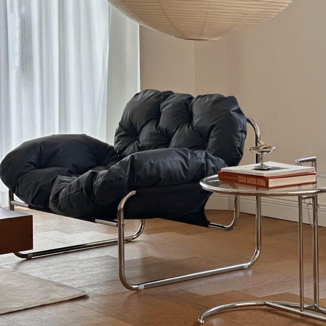 値下げ】ART OF BLACK 1人掛けソファ ブラック オットマン