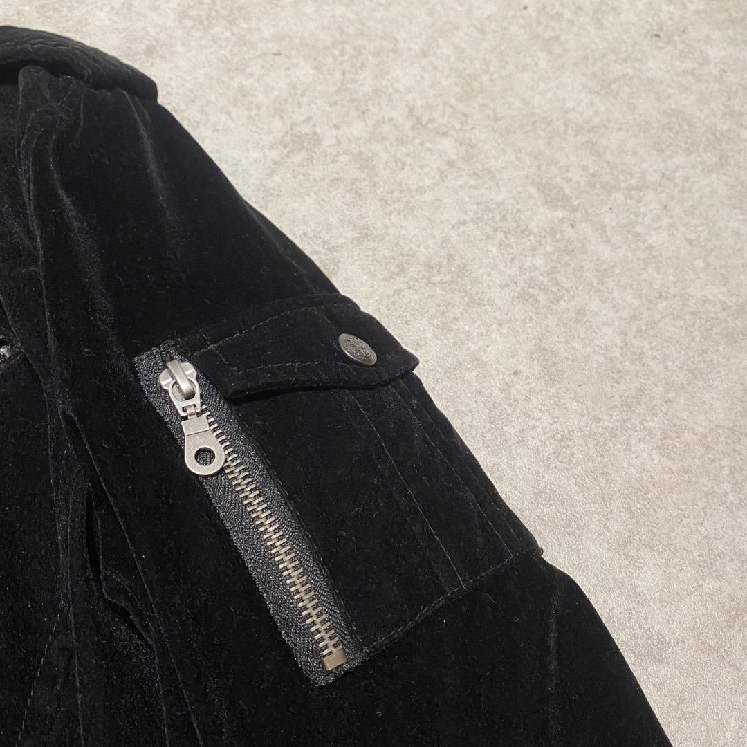 ネオお兄系 パンクy2k v系 ネックベルト ファスナー ギミック ベロア