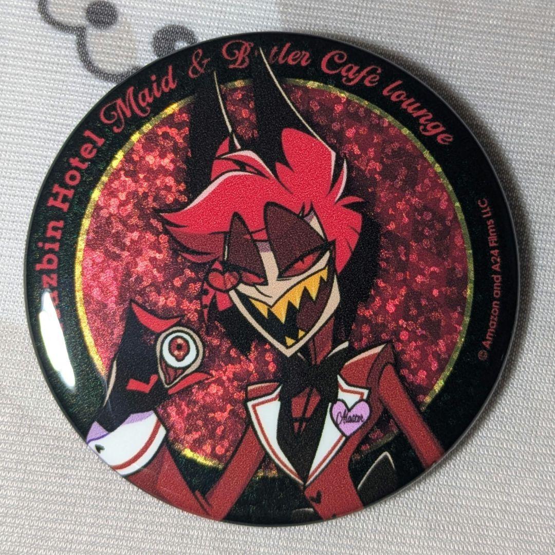 ハズビンホテル アニメイトカフェ グリッター 缶バッジ アラスター